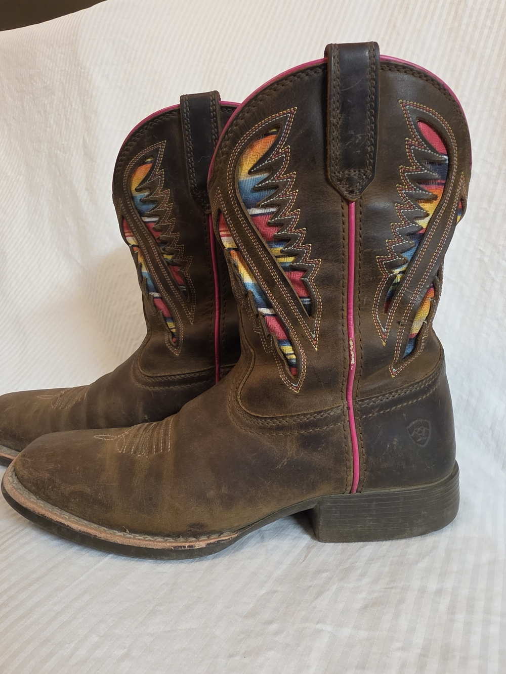 Ariat Kids' Quickdraw VentTEK Western Cowboy Boots - Picture 2 of 9
